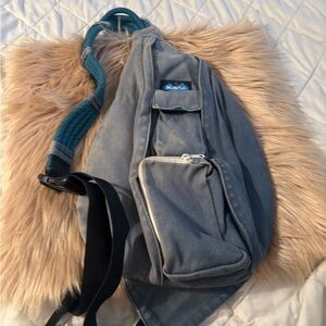 Kavu Blue and Gray Sling Backpack